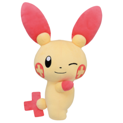 Officiële Pokemon knuffel Plusle +/- 36cm Banpresto hopepita